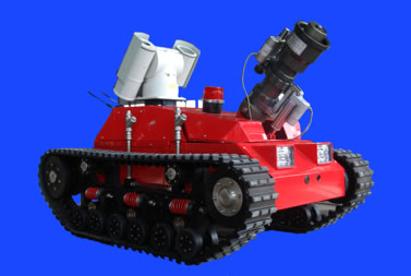 图4 国泰科技遥控履带式消防灭火机器人