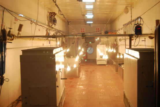 图3 2014年9月份“十二五”国家科技支撑计划项目试验现场图片-避难硐室加热试验场景